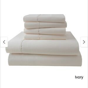 Park Ridge Sheet Set 1000 Thread Count Cotton Rich Sheet Set Cal King Ivory